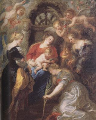 Peter Paul Rubens The Coronation of St Catherine (mk01) china oil painting image